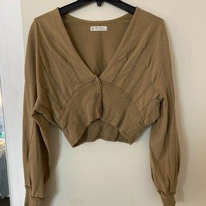 Free People Cropped Cardigan